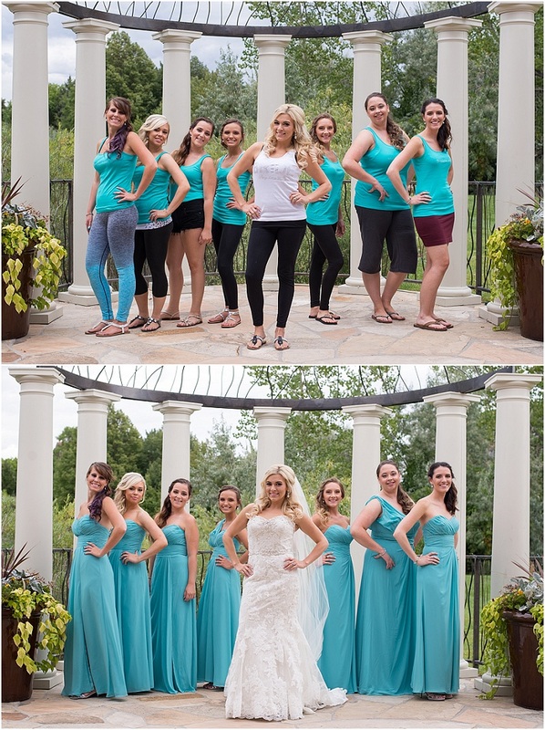Bridal Party - Before and After - Silver Sparrow Photography