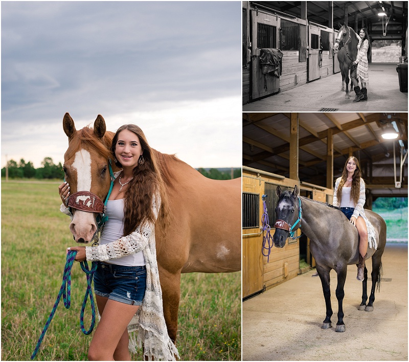 Senior Girl with Horse - Littleton Senior Photographer - Silver Sparrow Photography