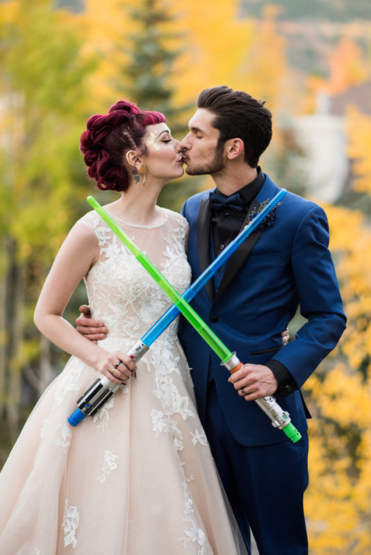 star wars themed wedding - breckenridge fall wedding-photographers