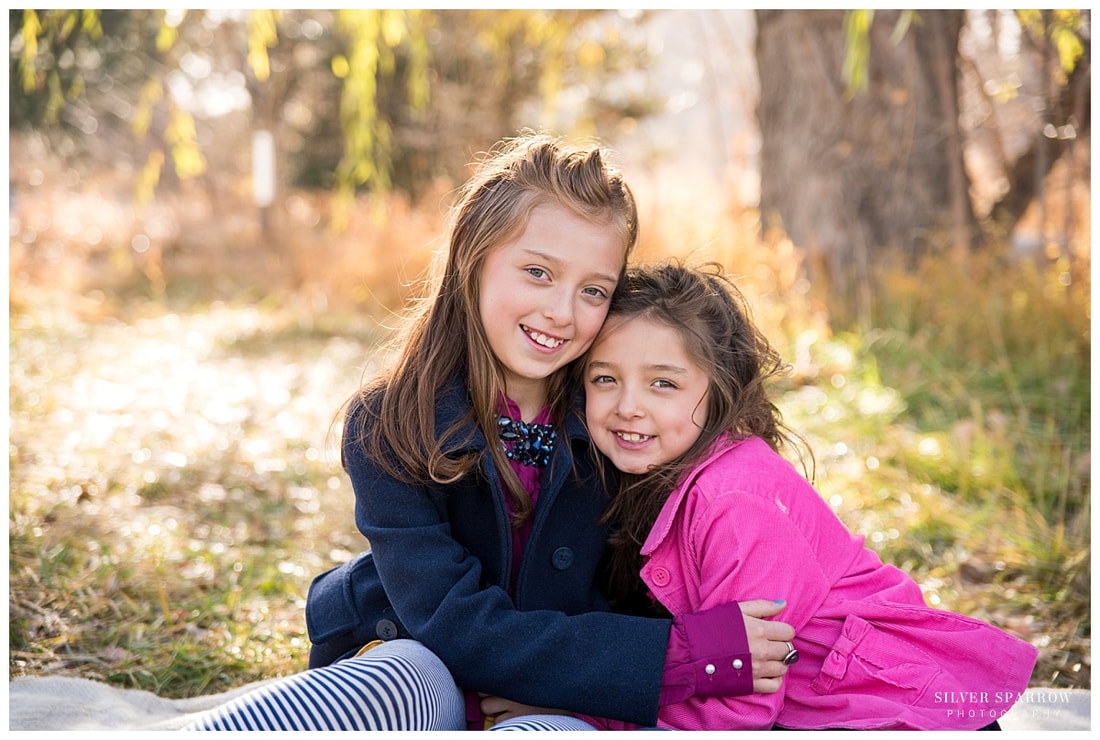 Fall Family Photo - Sisters - Silver Sparrow Photography