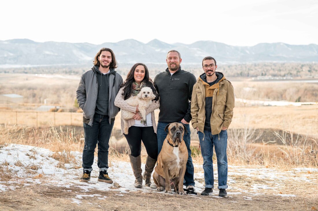 highlands ranch family portrait photographers - dog friendly photographers