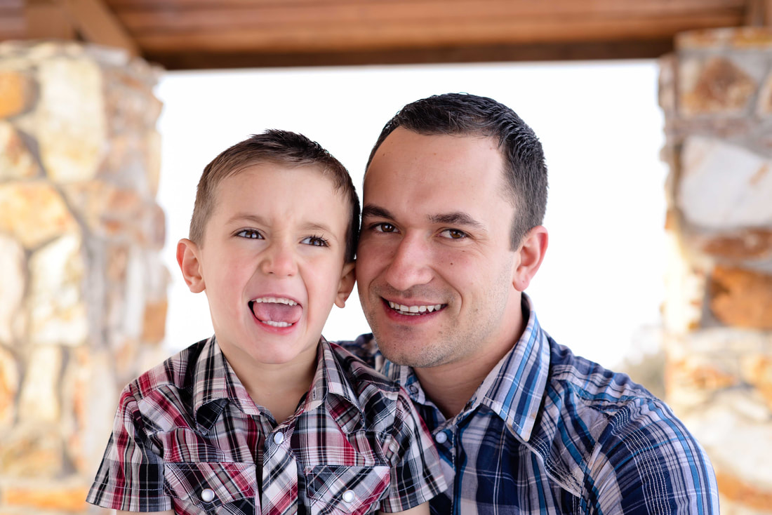 littleton family photographers - father son - candid - fun