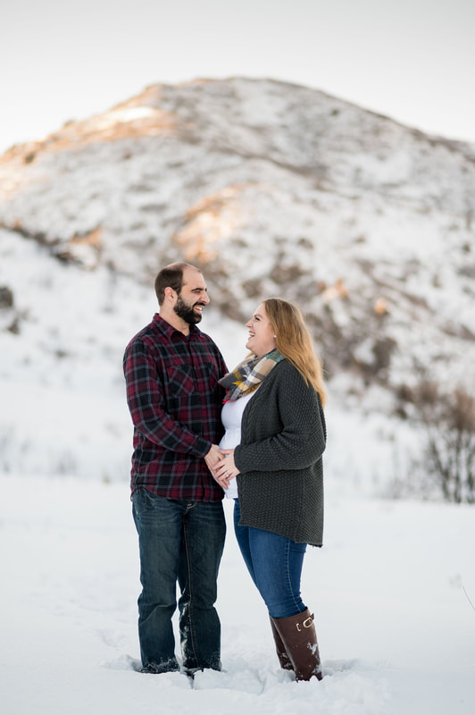 maternity photographers highlands ranch colorado - winter maternity pictures