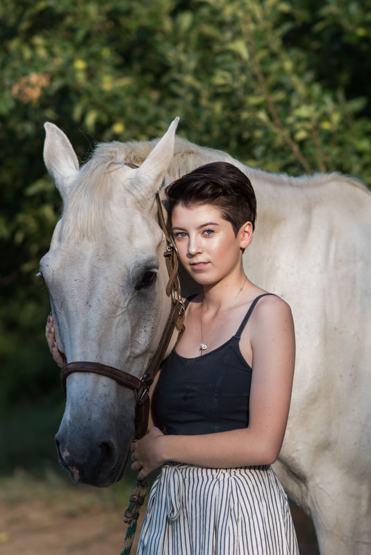 best senior photographers littleton colorado - senior girl horse